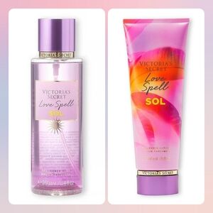 NWT VS Love Spell SOL Body Mist & Body Lotion Bundle Set